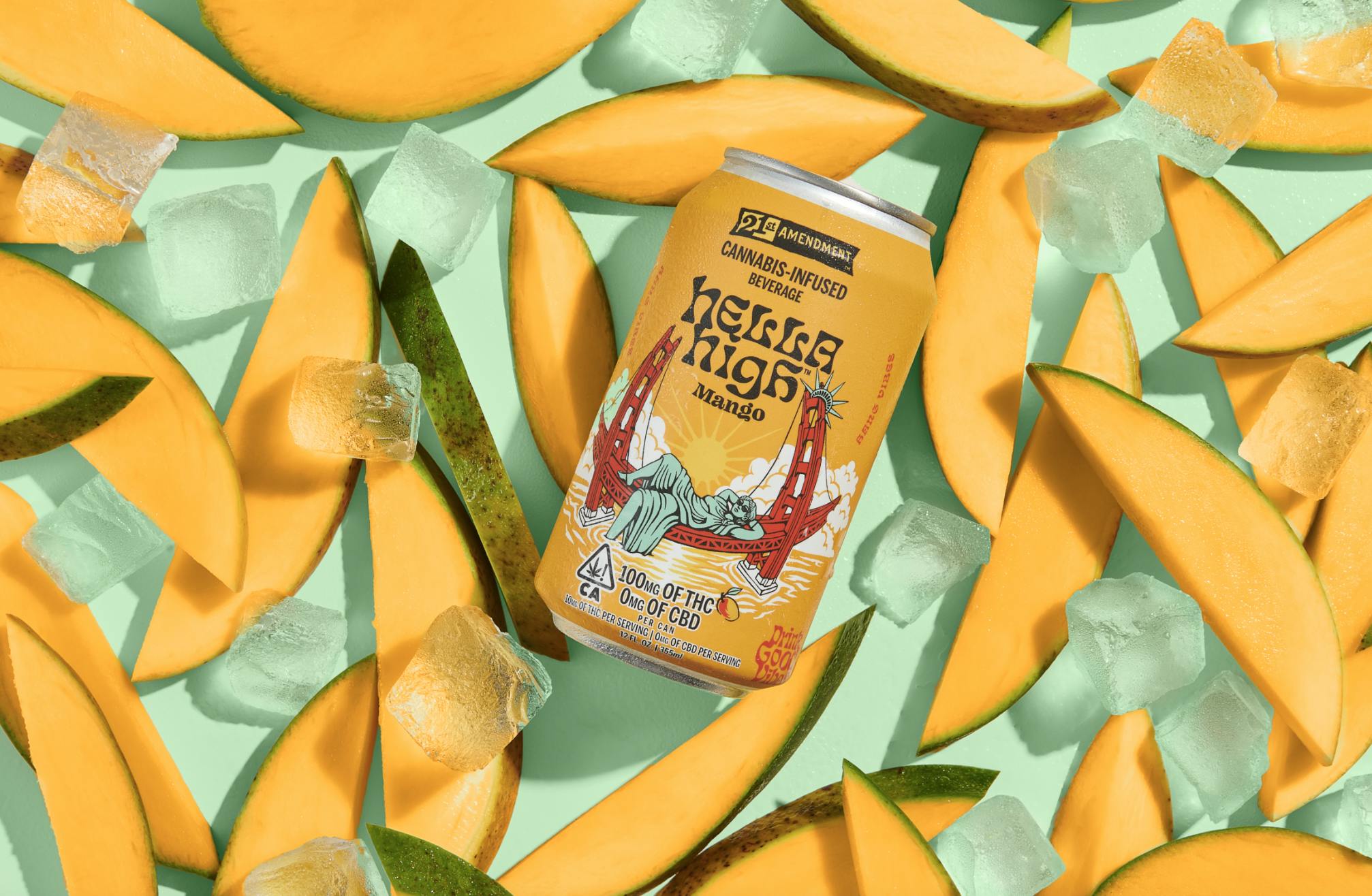 100MG MANGO CANNABIS BEVERAGE BY 21ST AMENDMENT