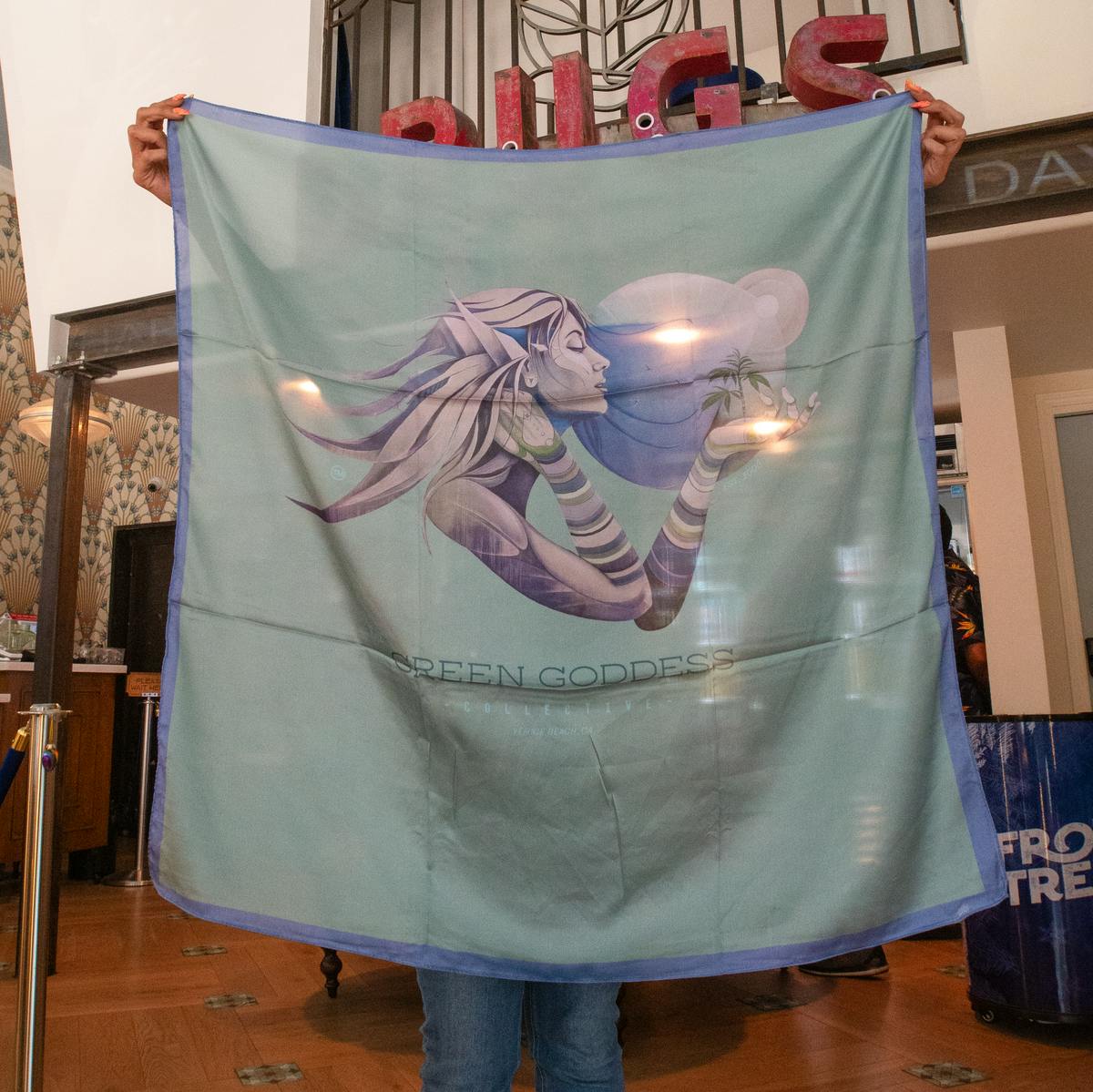 GODDESS SILK SCARF BY THE GREEN GODDESS