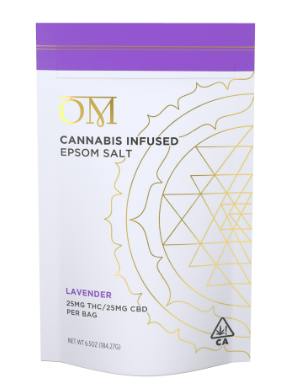 25MG 1:1 CBD:THC LAVENDER EPSOM SALT BY OM