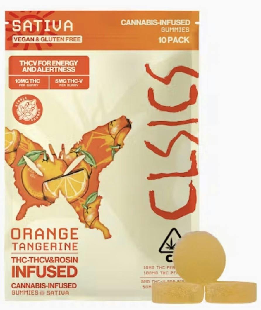 ORANGE TANGERINE 2:1 THC:THCV LIVE ROSIN GUMMIES BY CLSICS
