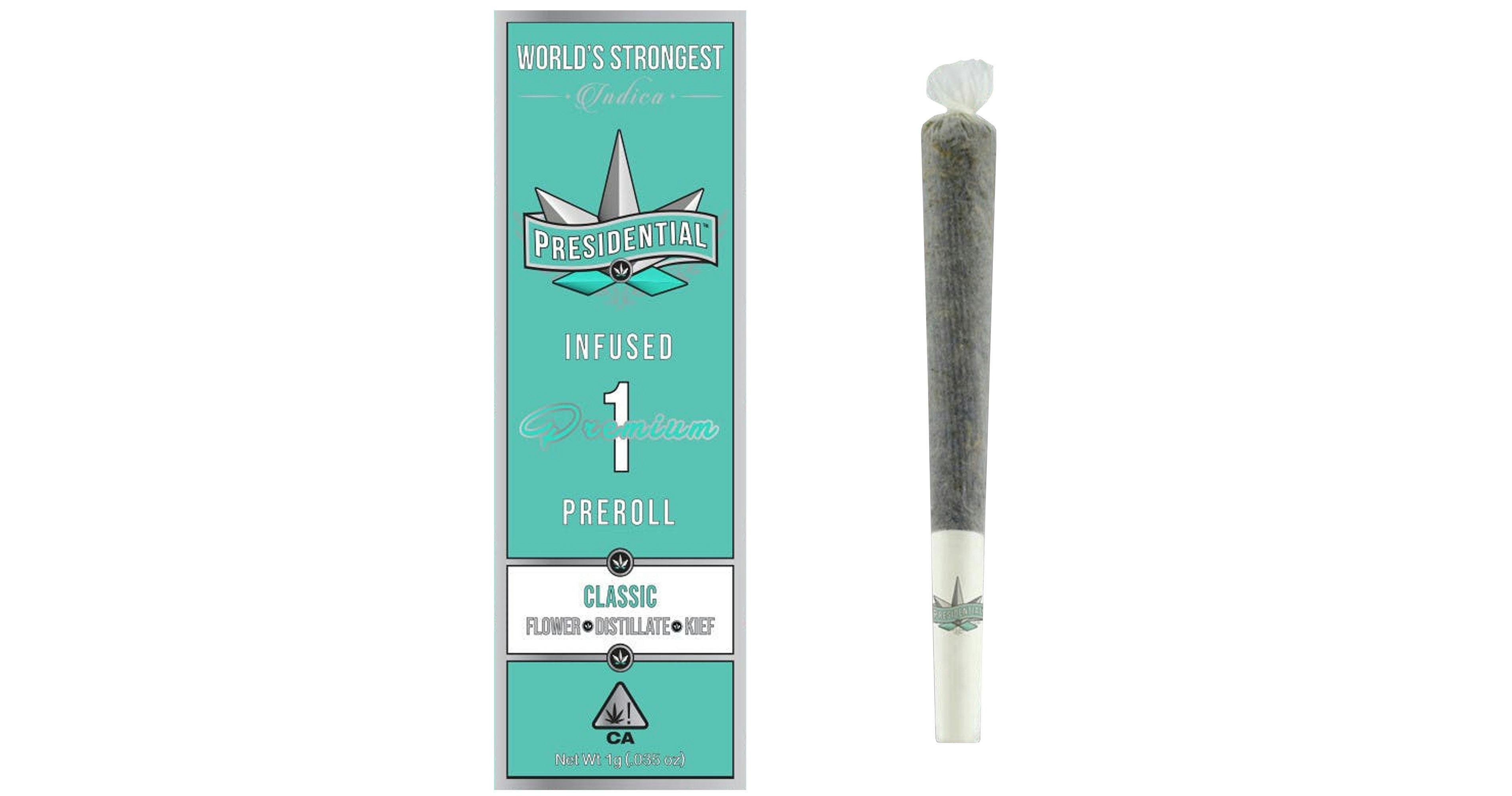 Presidential - Nature's Chemistry: Ghost Train Haze Moon Rock Infused Preroll (1g)