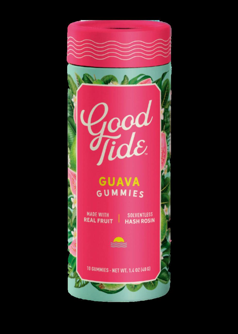 Good Tide - Guava Solventless Hash Rosin Gummies (100mg) [Vegan]