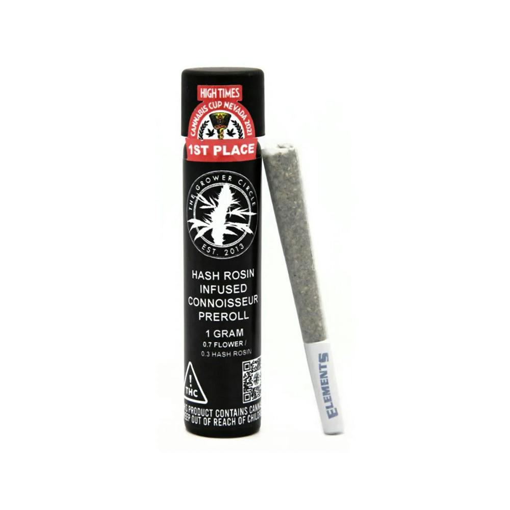 The Grower Circle - Two Face Hash Rosin Infused Preroll (1g)