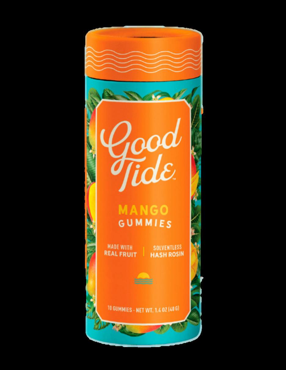 Good Tide - Mango Solventless Hash Rosin Gummies (100mg) [Vegan]