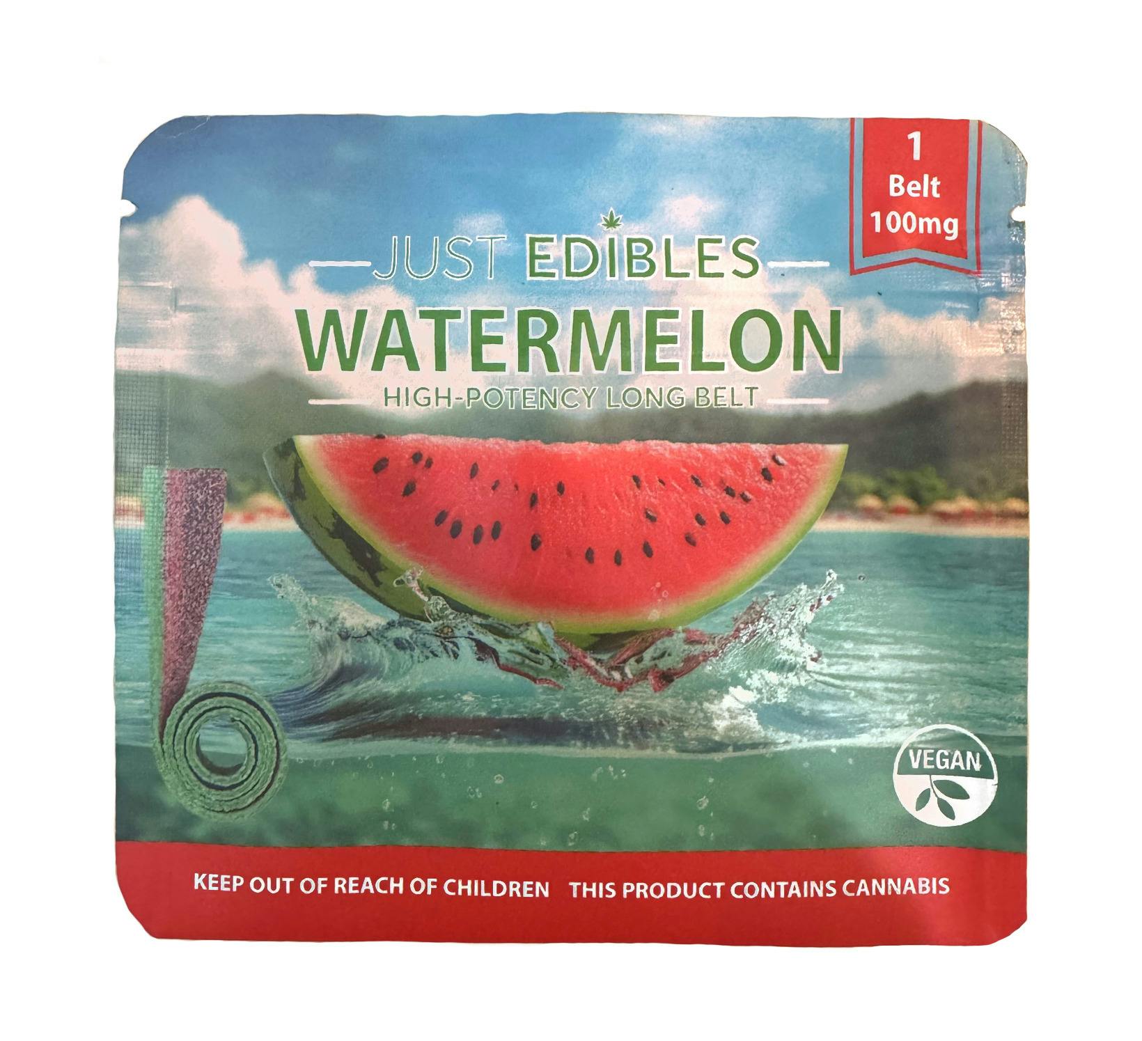 Just Edibles - Watermelon Sour Belt (100mg)