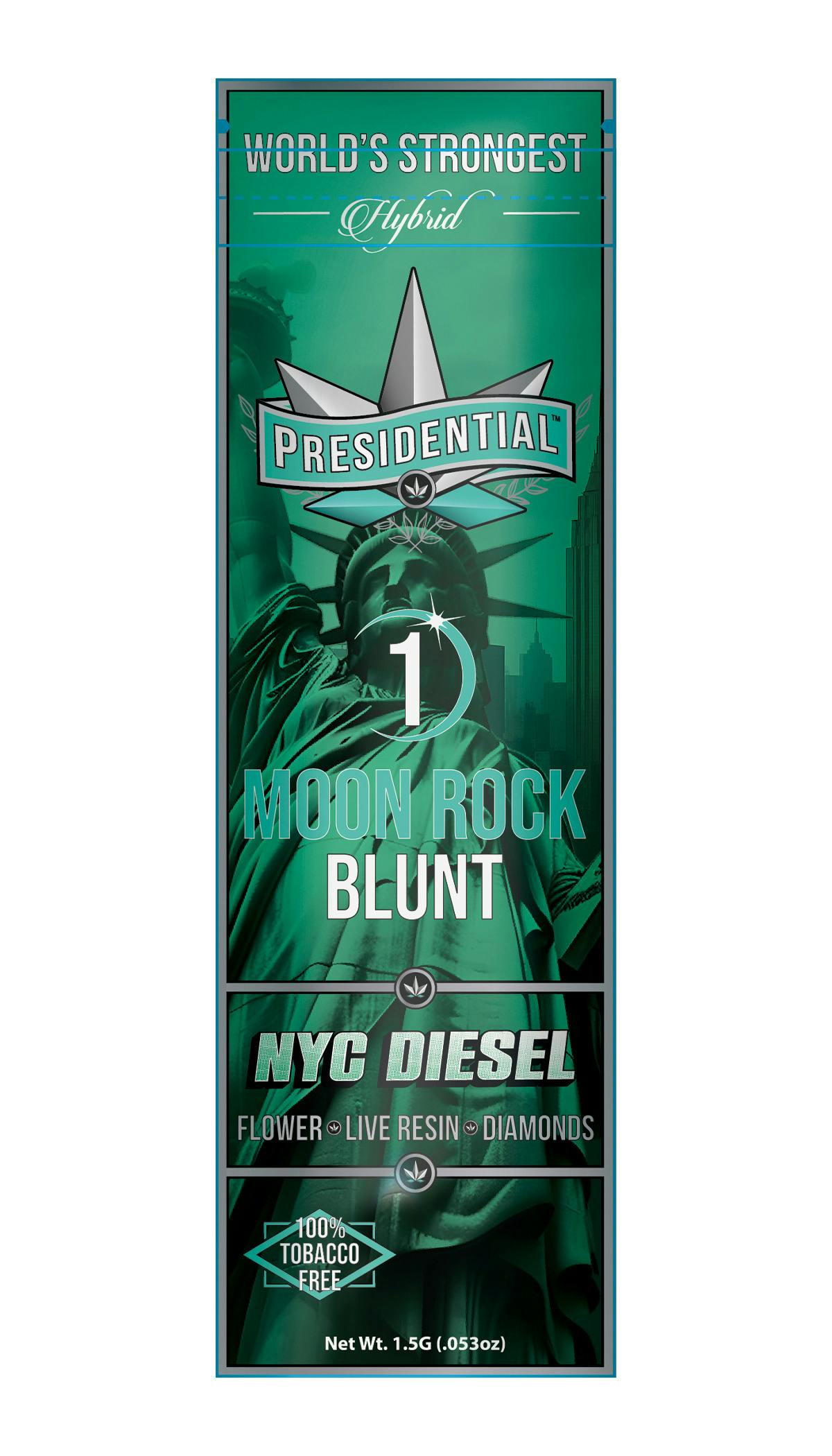 Presidential - NYC Diesel Moon Rock Infused Blunt (1.5g) *NOT REDEEMABLE*