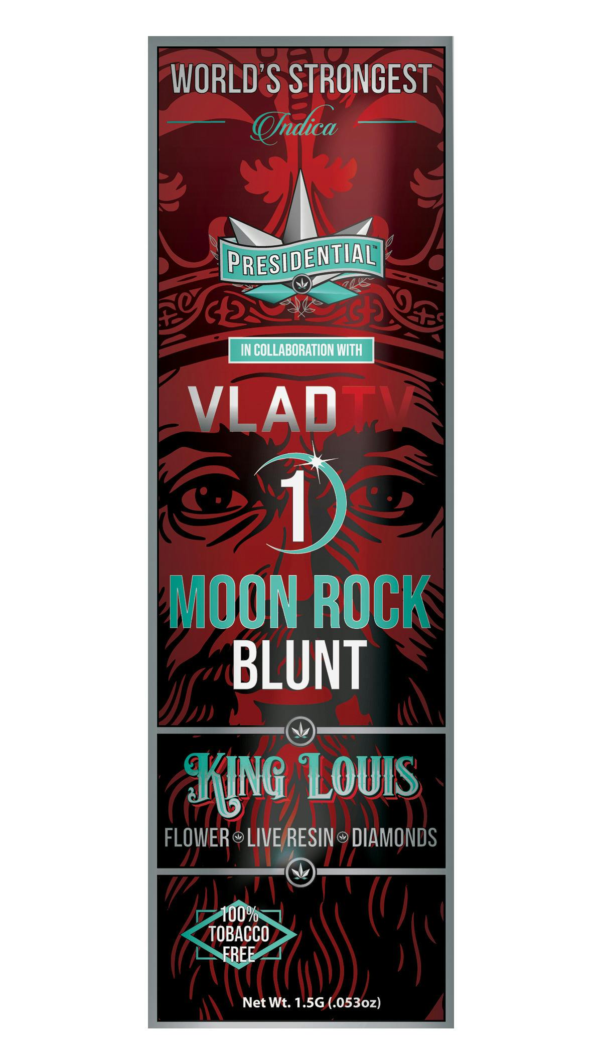 Presidential - King Louis Moon Rock Infused Blunt (1.5g) *NOT REDEEMABLE*