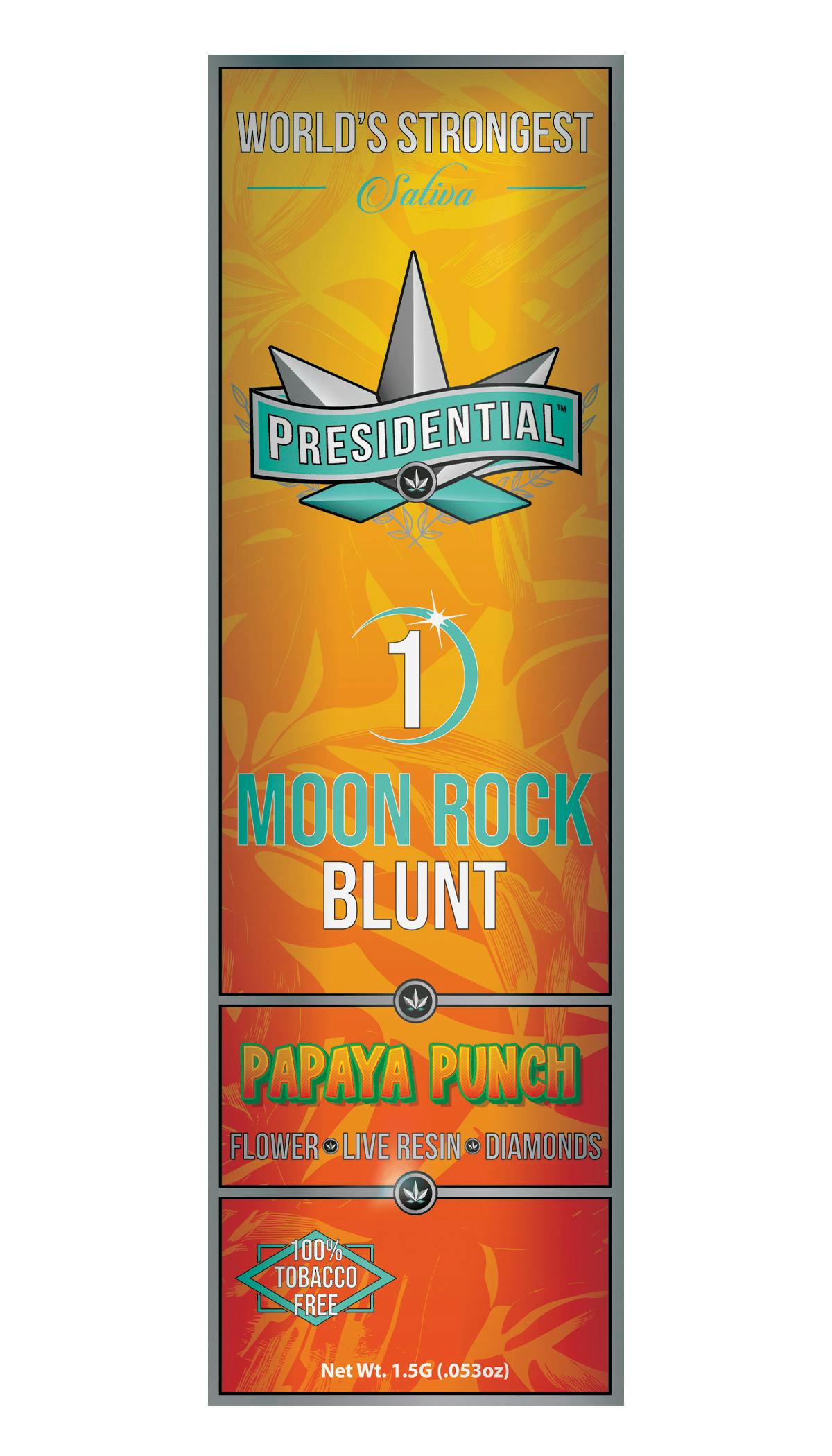 Presidential - Papaya Punch Moon Rock Infused Blunt (1.5g) *NOT REDEEMABLE*