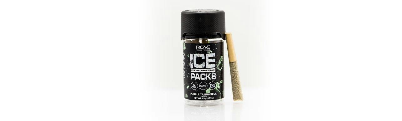 ROVE - PURPLE TRAINWRECK - HYBRID - ROSIN INFUSED PREROLL - 6PCK