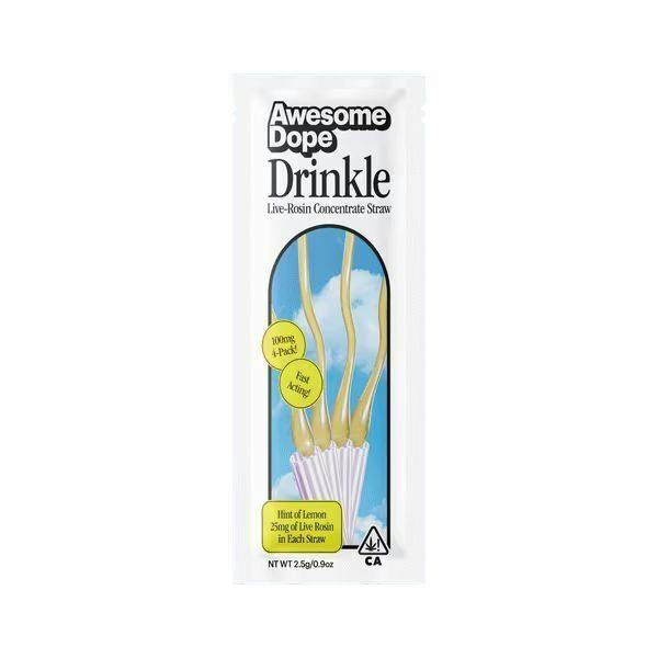 AWESOME DOPE - SATIVA - CONCENTRATE STRAW - 100 mg - 4 Pack