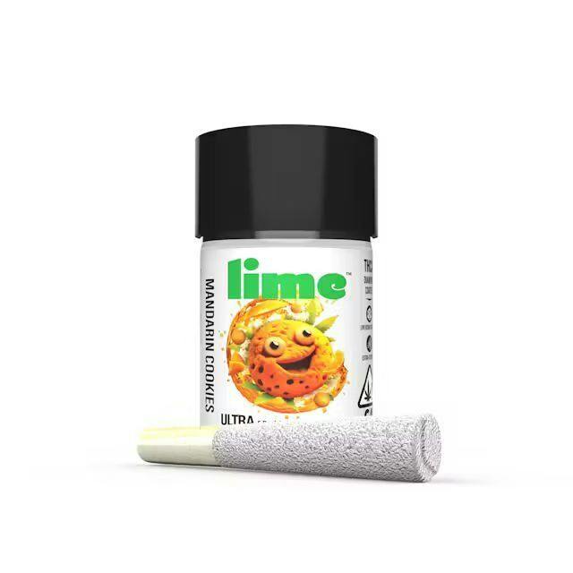 Lime - Mandarin Cookies - Sativa - Ultra Infused Preroll - 5 Pack - 3g