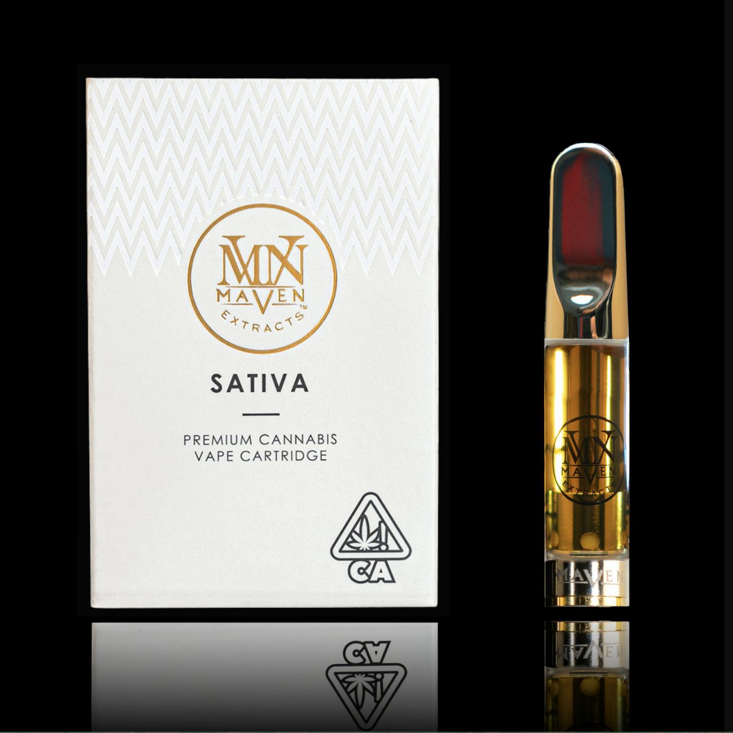 Maven - Chrome Dome - Sativa - Gold Blend Cartridge - 1g