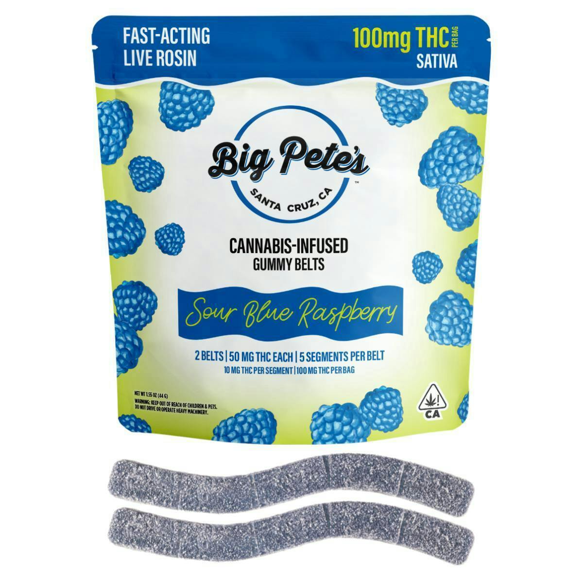 BIG PETES - — Blue Raspberry - Sour Belts