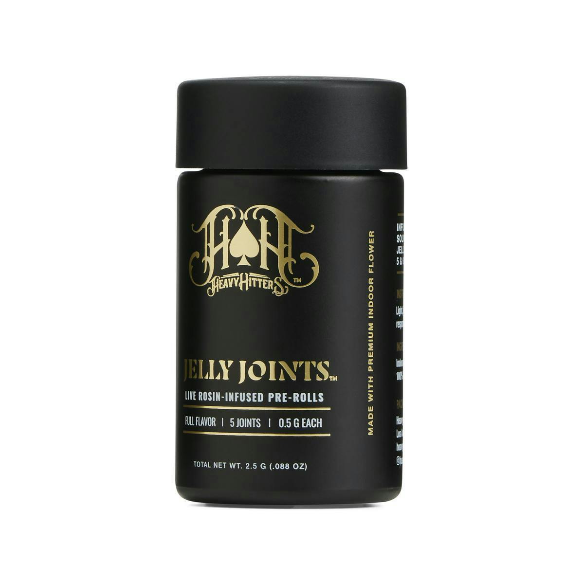 HEAVY HITTERS - BLACK HAZE X DURBAN LIME - SATIVA - JELLY JOINT - 2.5 g - 5 Pack