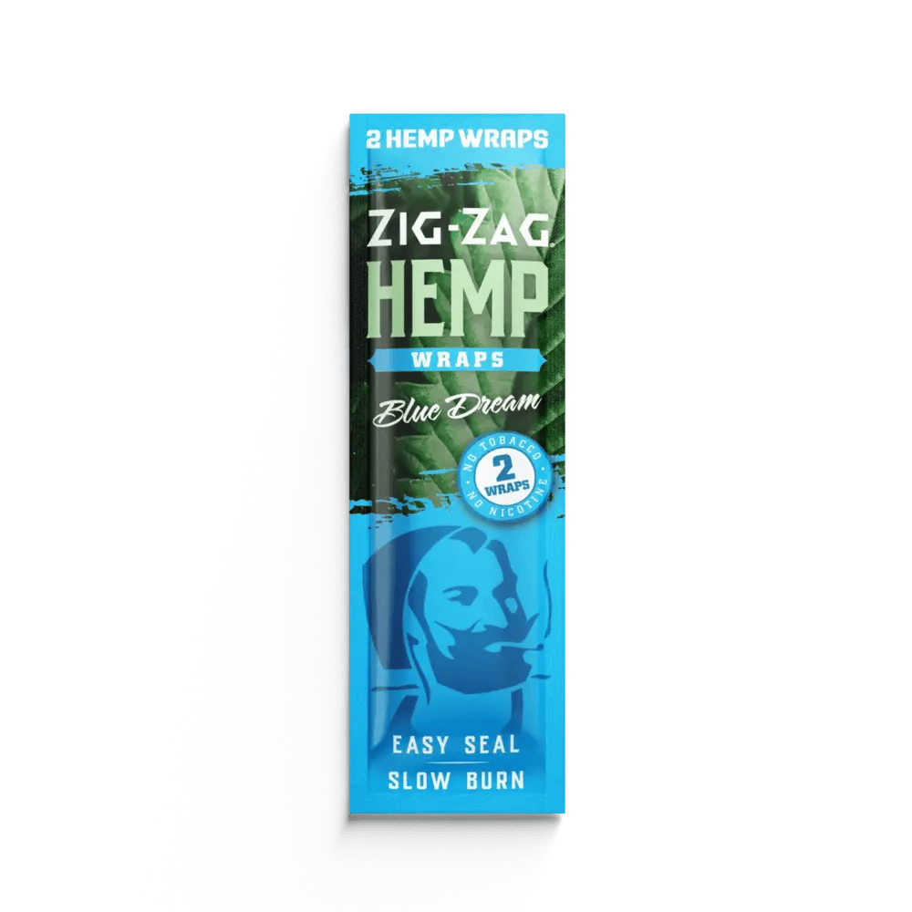 ZIG ZAG - BLUE DREAM HEMP WRAPS - 2 Pack