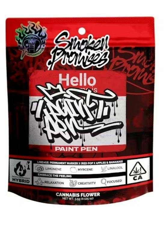 SMOKEN PROMISES - PAINT PEN - HYBRID - FLOWER - 3.5 g