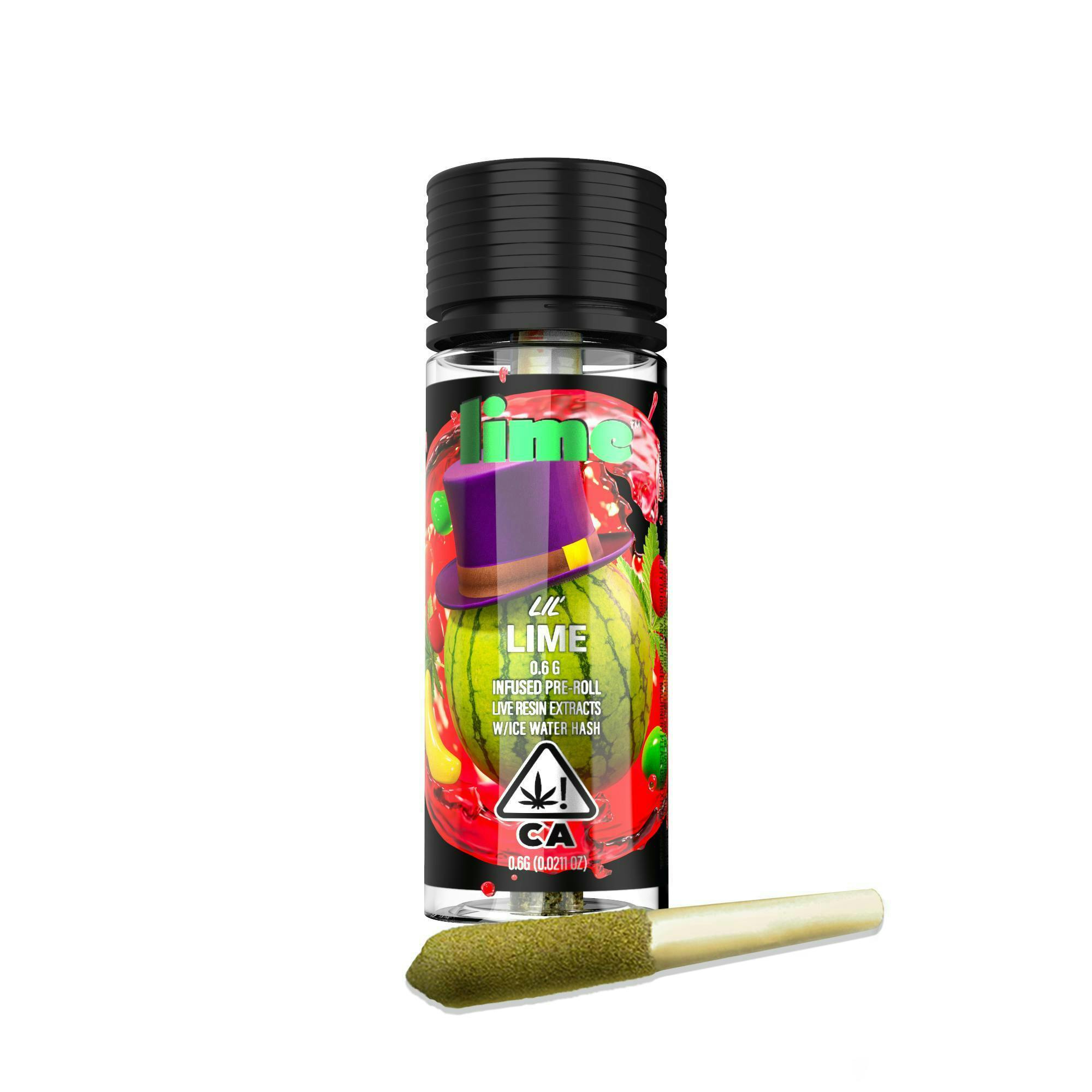 LIME - WATERMELON RUNTZ - HYBRID - INFUSED PREROLL - 3 g
