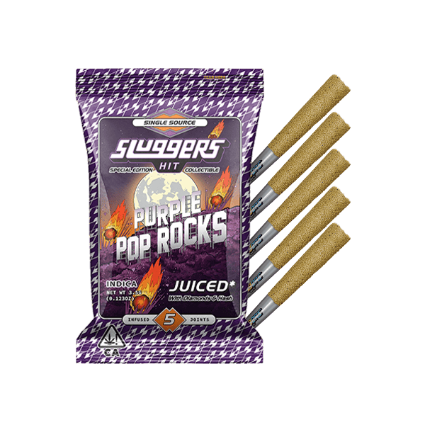 SLUGGERS - PURPLE POP ROCKS - INDICA - INFUSED PREROLL - 3.5 g - 5 Pack