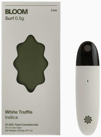 BLOOM - WHITE TRUFFLE - INDICA - LIVE RESIN - AIO VAPE - 1 g