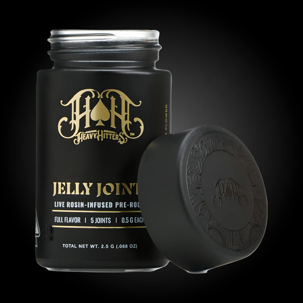 HEAVY HITTERS -GRAPEFRUIT X SUGAR BERRY - SATIVA - ROSIN JELLY JOINT - 2.5 g - 5 Pack