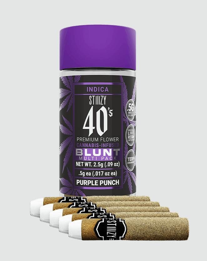 STIIIZY - PURPLE PUNCH - INDICA - INFUSED BLUNT - 2.5 g - 5 Pack