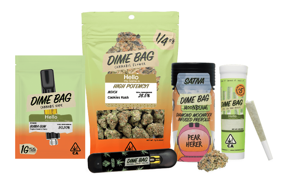 DIME BAG - GOVERNMENT OASIS - HYBRID - PREROLL - 7 g - 14 Pack