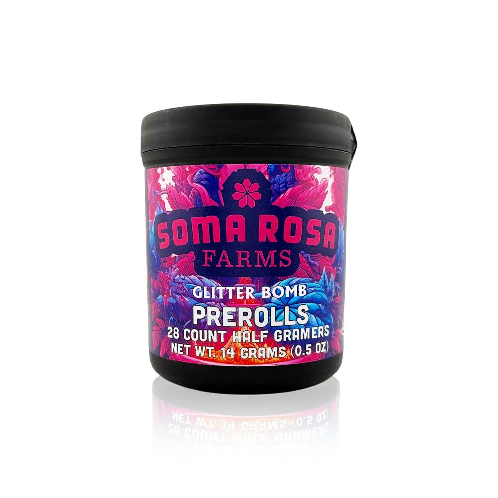 SOMA ROSA - GLITTER BOMB - INDICA - PRE ROLL - 14 g - 28 Pack