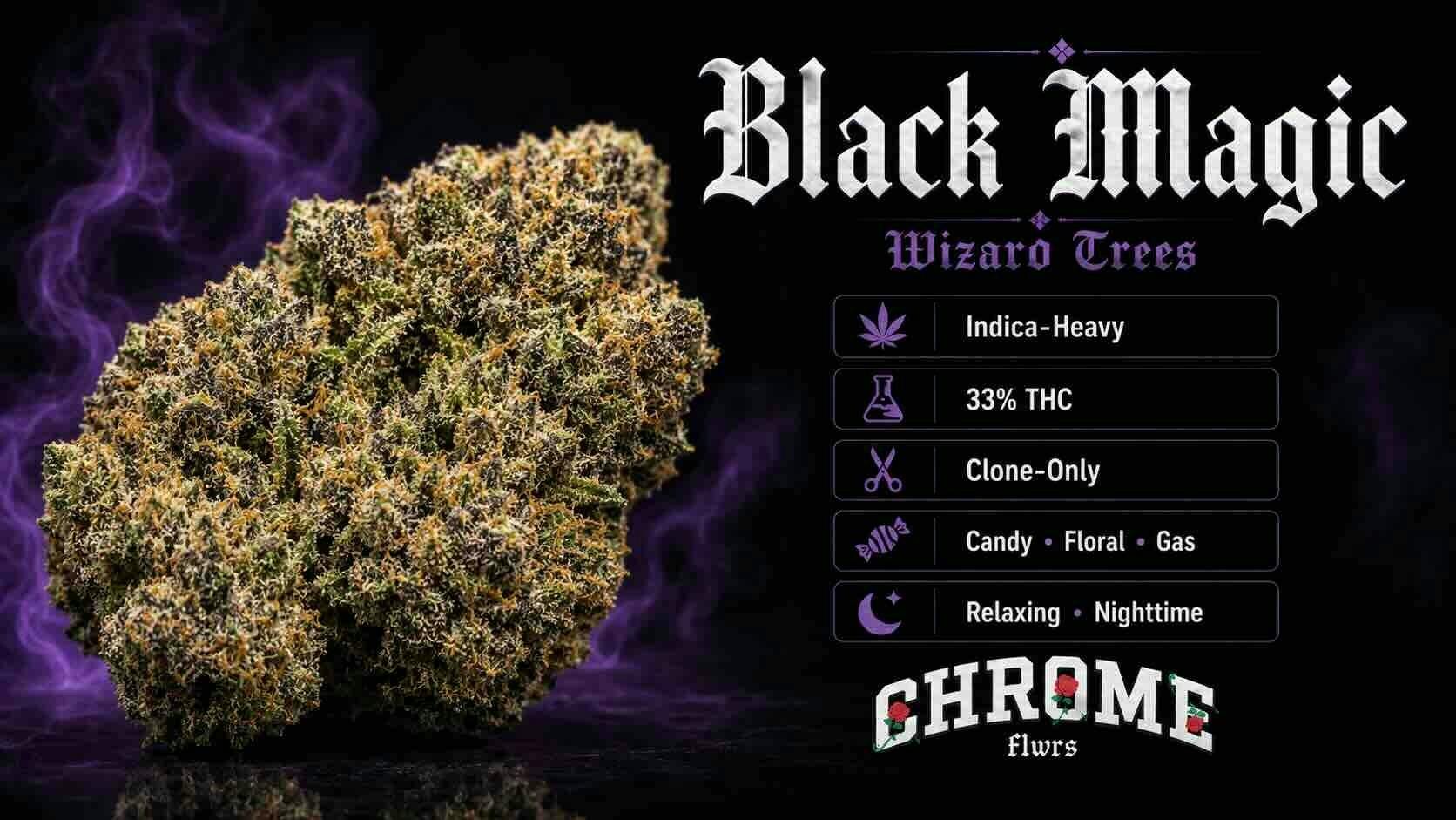 AWESOME DOPE - BLACK MAGIC - INDICA - FLOWER - 3.5 g