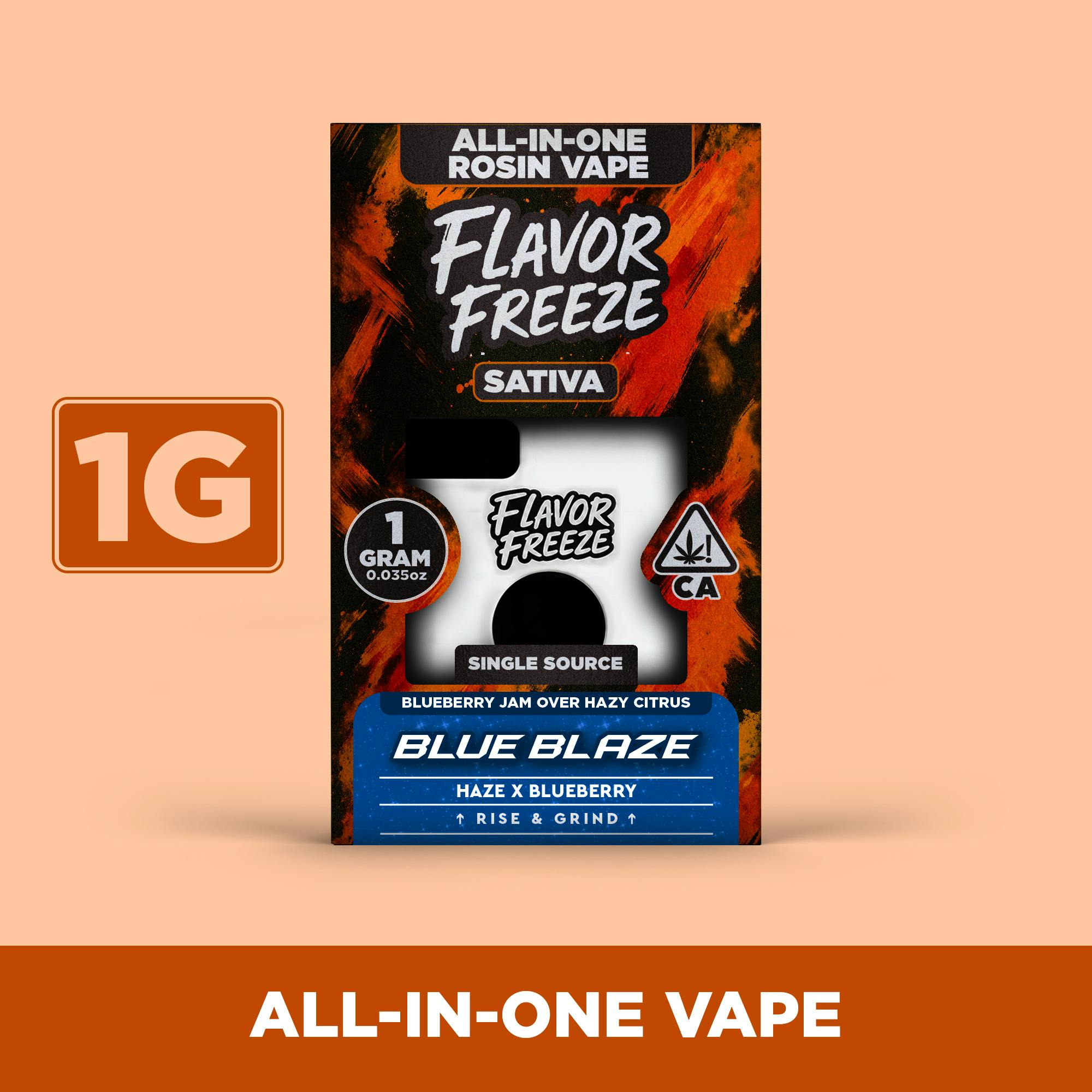 Flavor Freeze - Blue Blaze (Sativa) Rosin All-In-One
