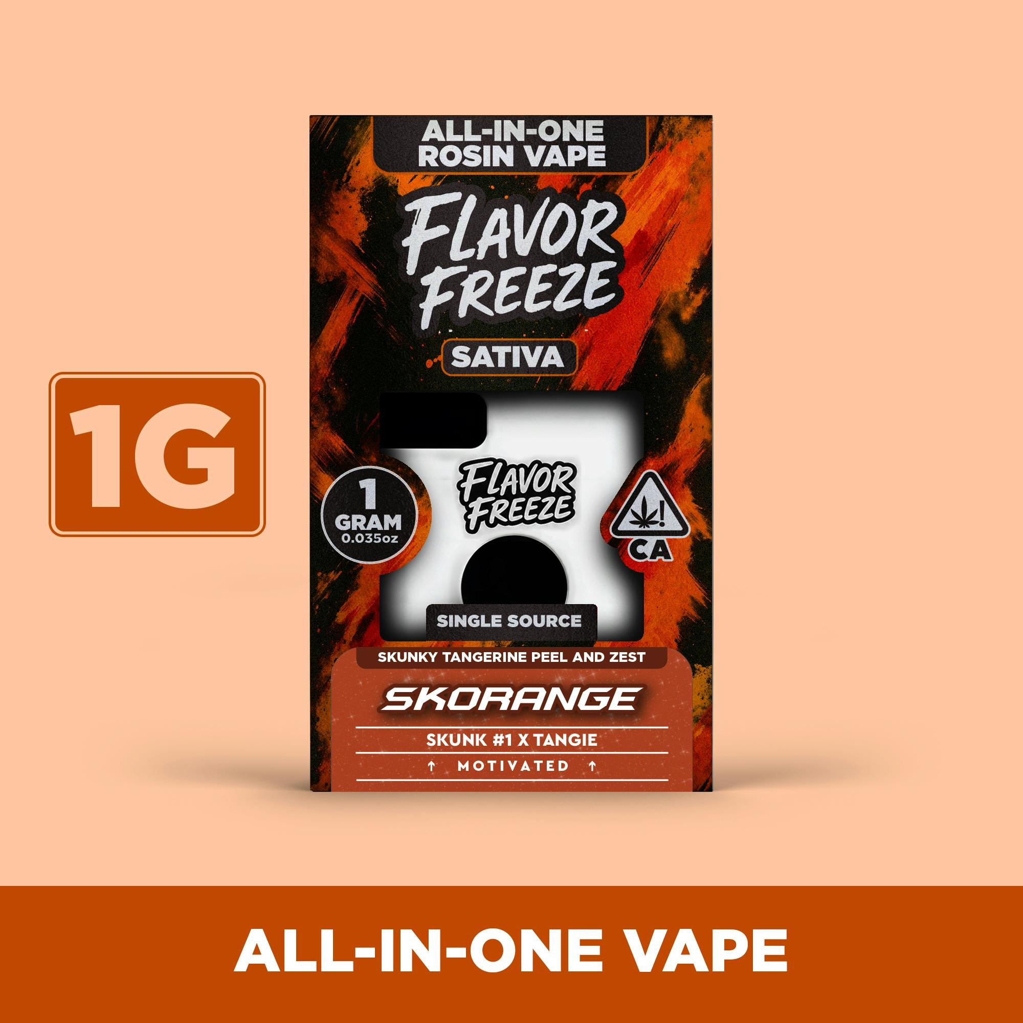 Flavor Freeze - Skorange (Sativa) Rosin All-In-One