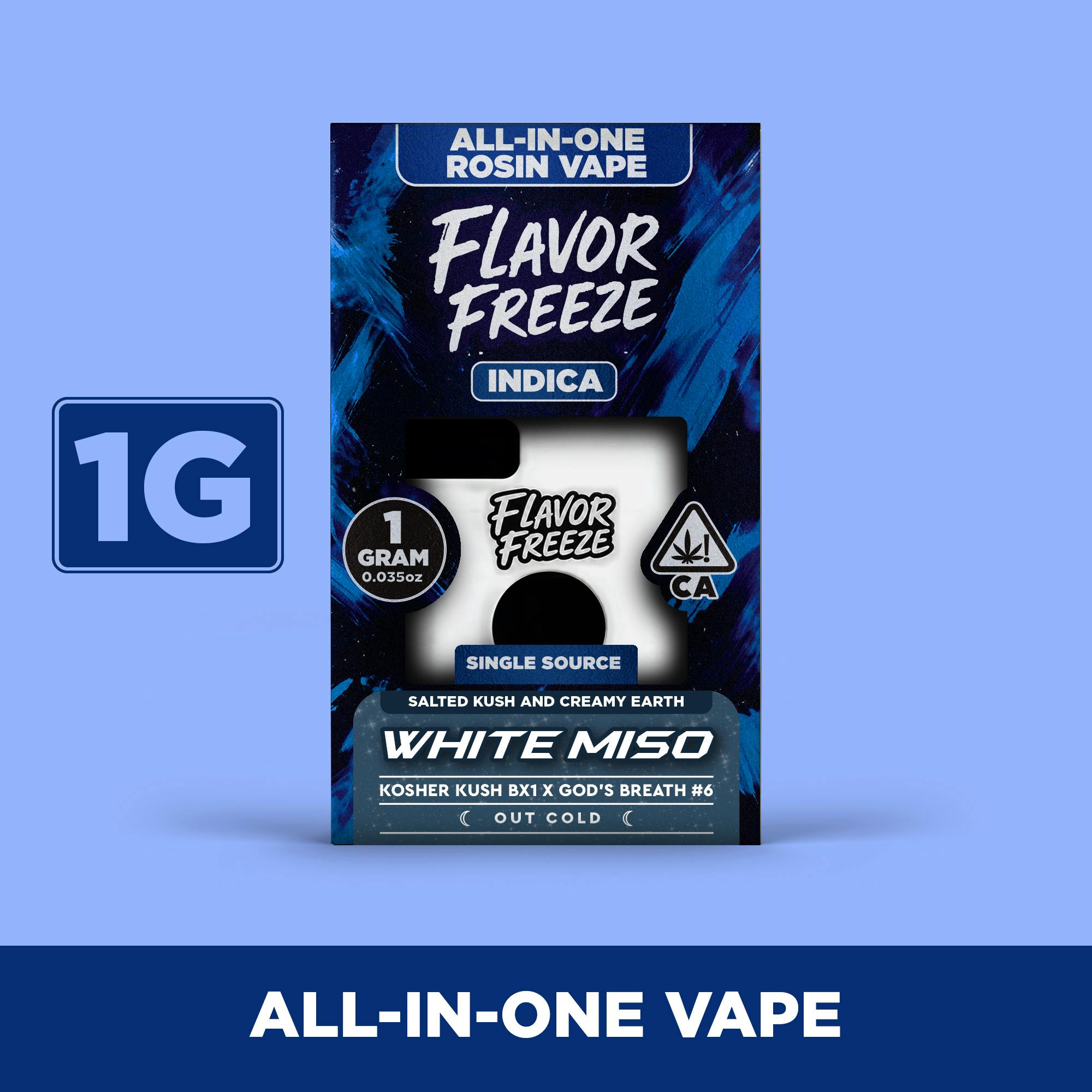Flavor Freeze - White Miso (Indica) Rosin All-In-One