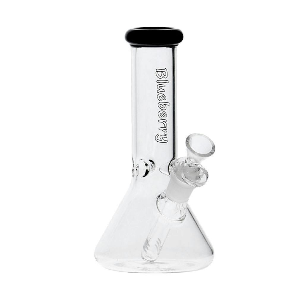 8" Beaker Bong | Blueberry | Black