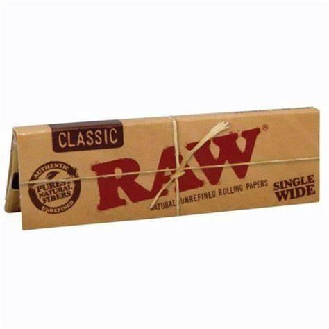 Classic Single Wide Single Window Papers | RAW | 50 pk