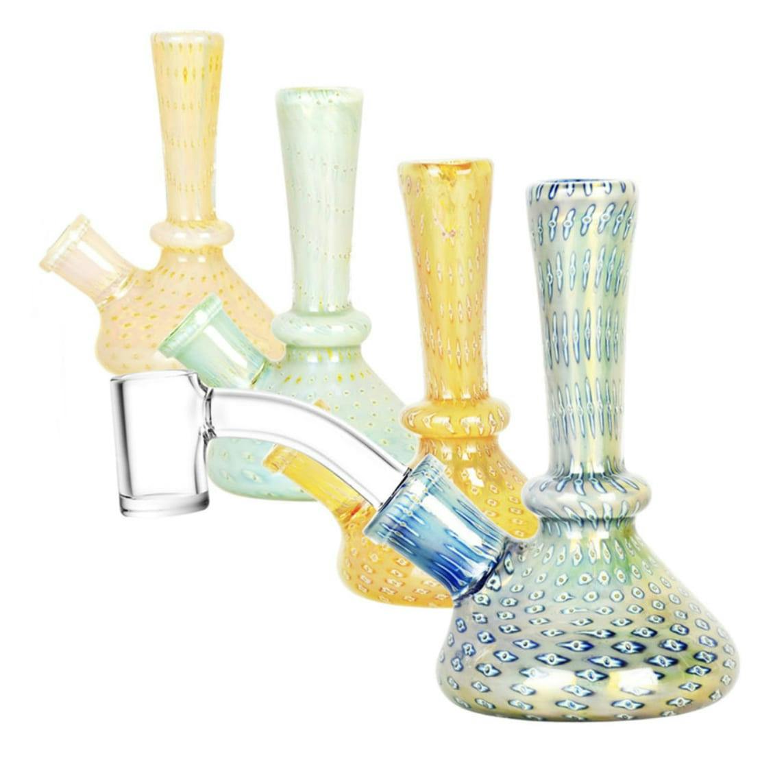 4" Mini Fumed Beaker Dab Rig (No Banger) | Pulsar