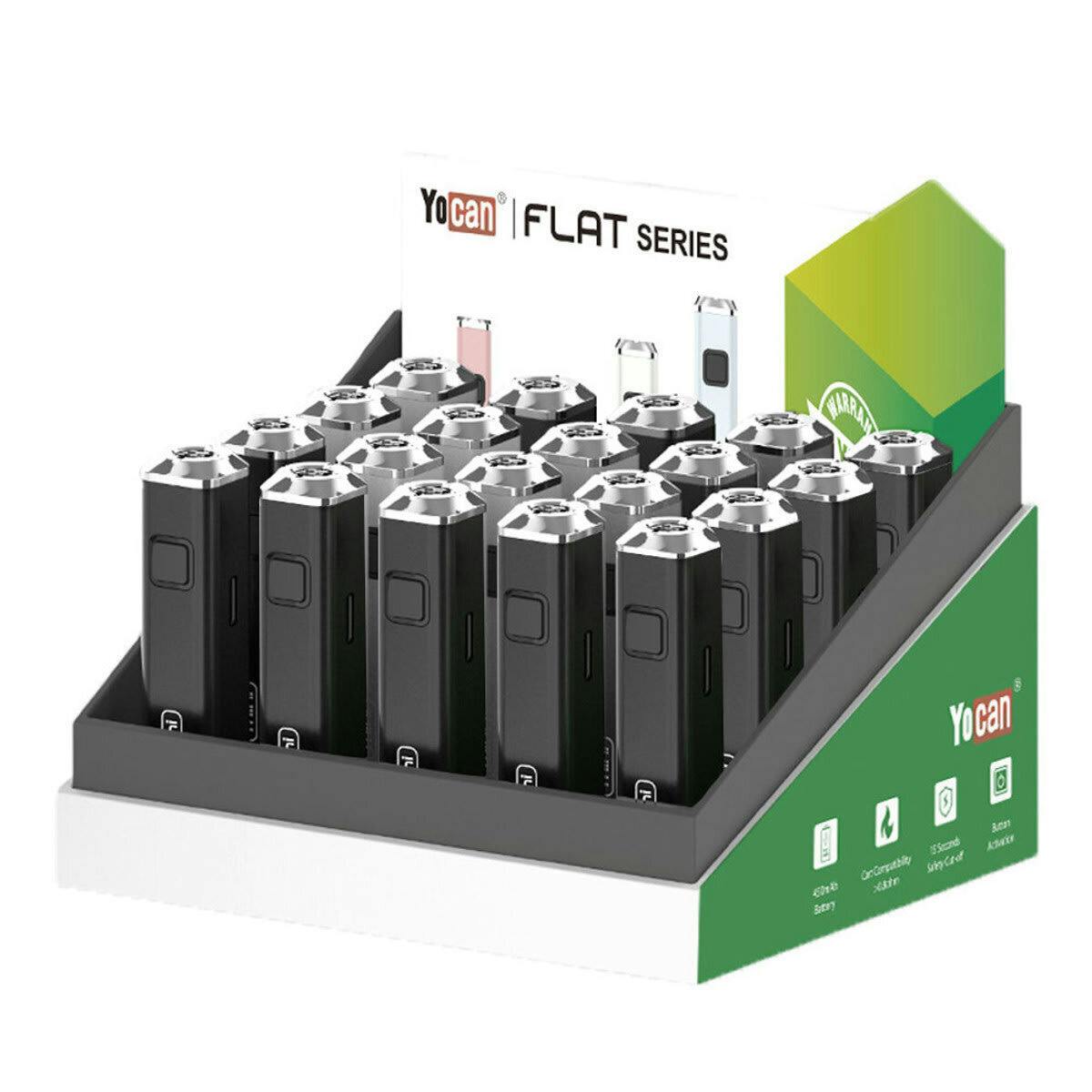 Flat Mini Variable Voltage 510 Battery | YoCan | Various Colours