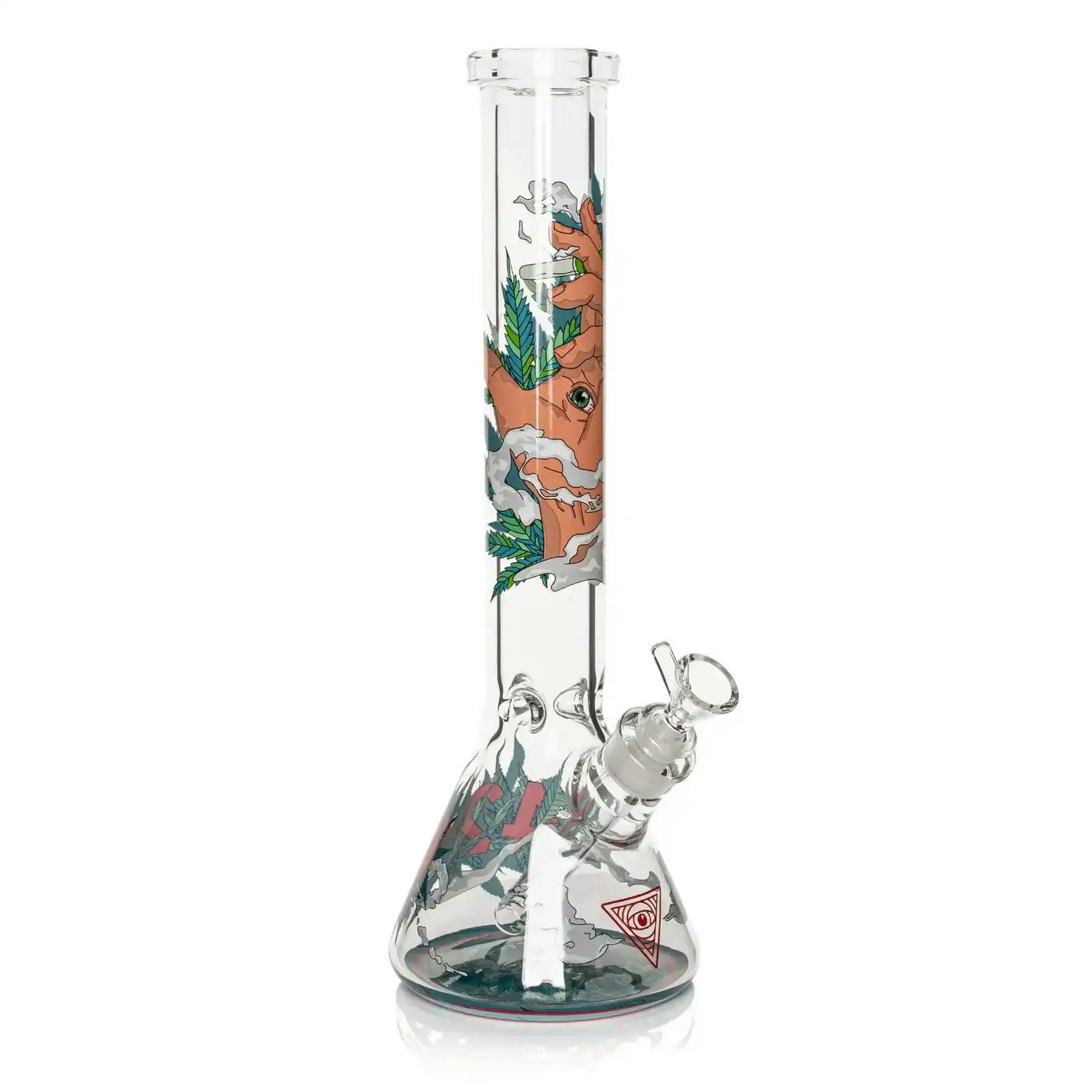 420 Eye Water Pipe 15" 7mm Thick | Red Eye Glass