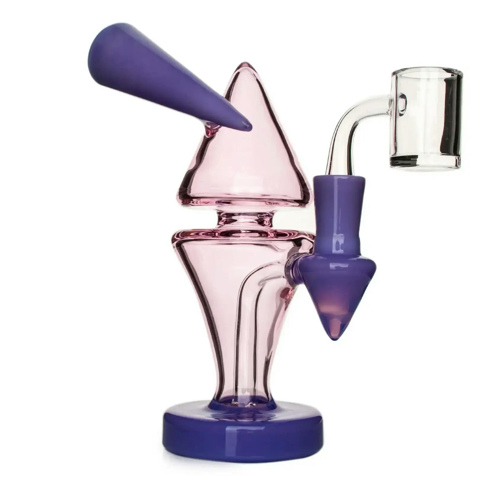 7" Mod Concentrate Rig | Red Eye Glass | Pink + Purple Slyme