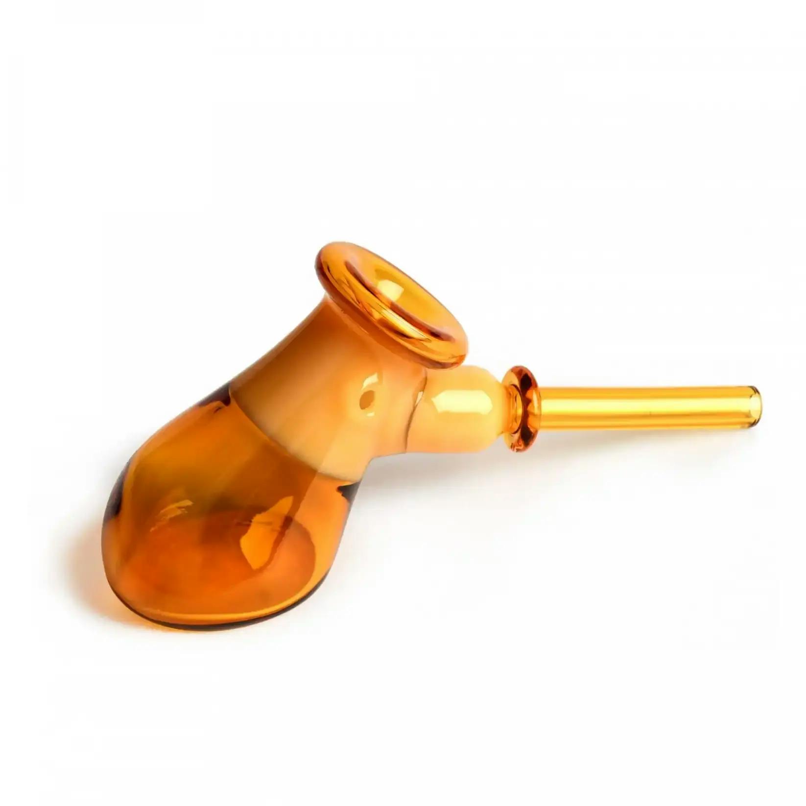 5.5" Colour Blocked Hammer Pipe | Red Eye Glass | Yellow