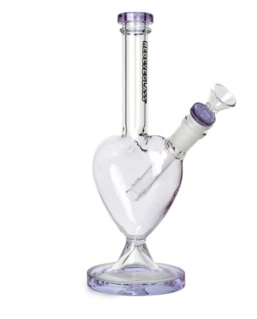 10" Lovely Water Pipe | Red Eye Glass | Purple