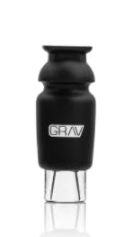 SILICONE CAPPED GLASS CRUTCH - BLACK