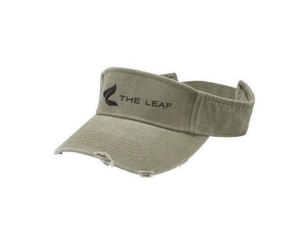 THE LEAF VISOR HAT - STONE
