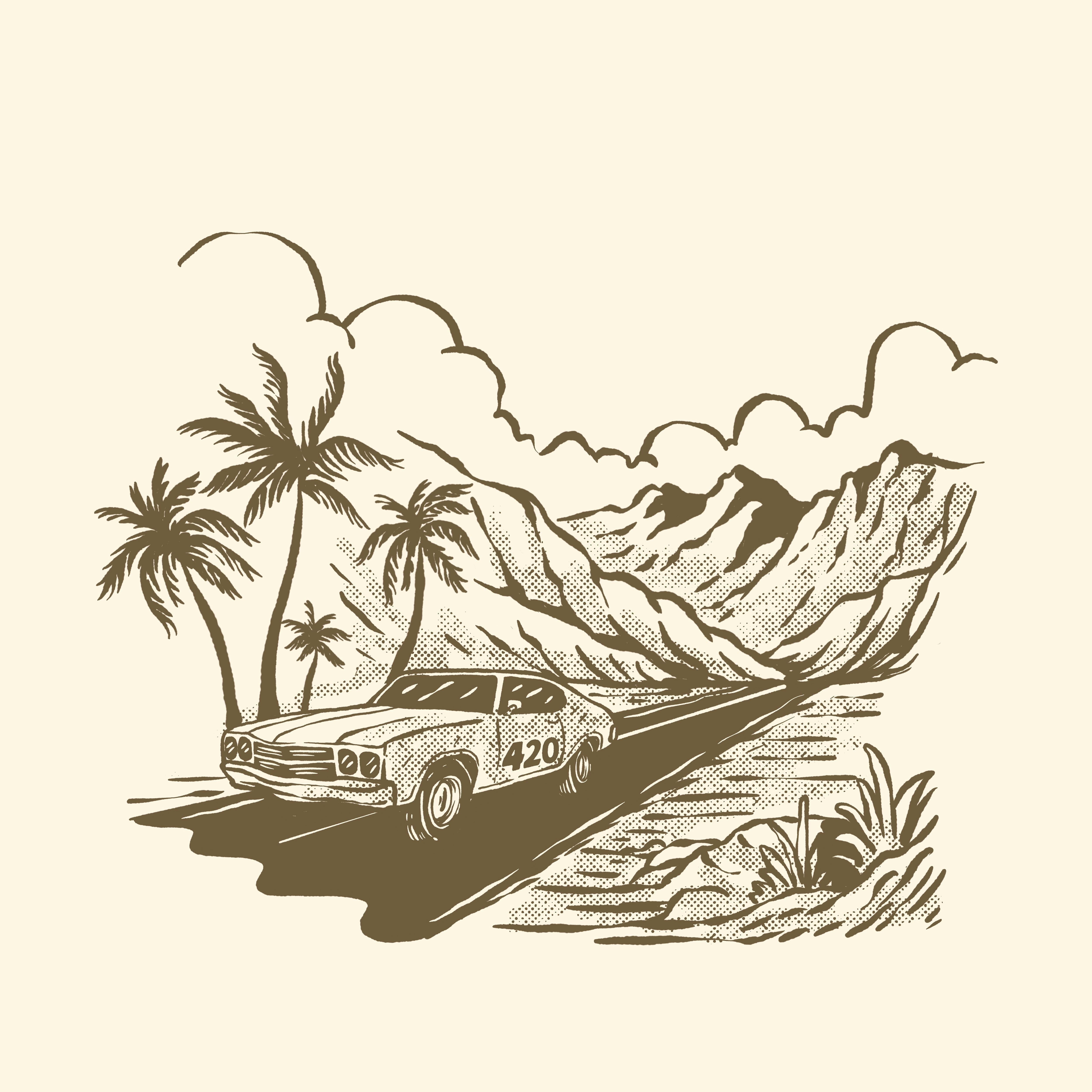 GREEN HOT ROD SHIRT -MD