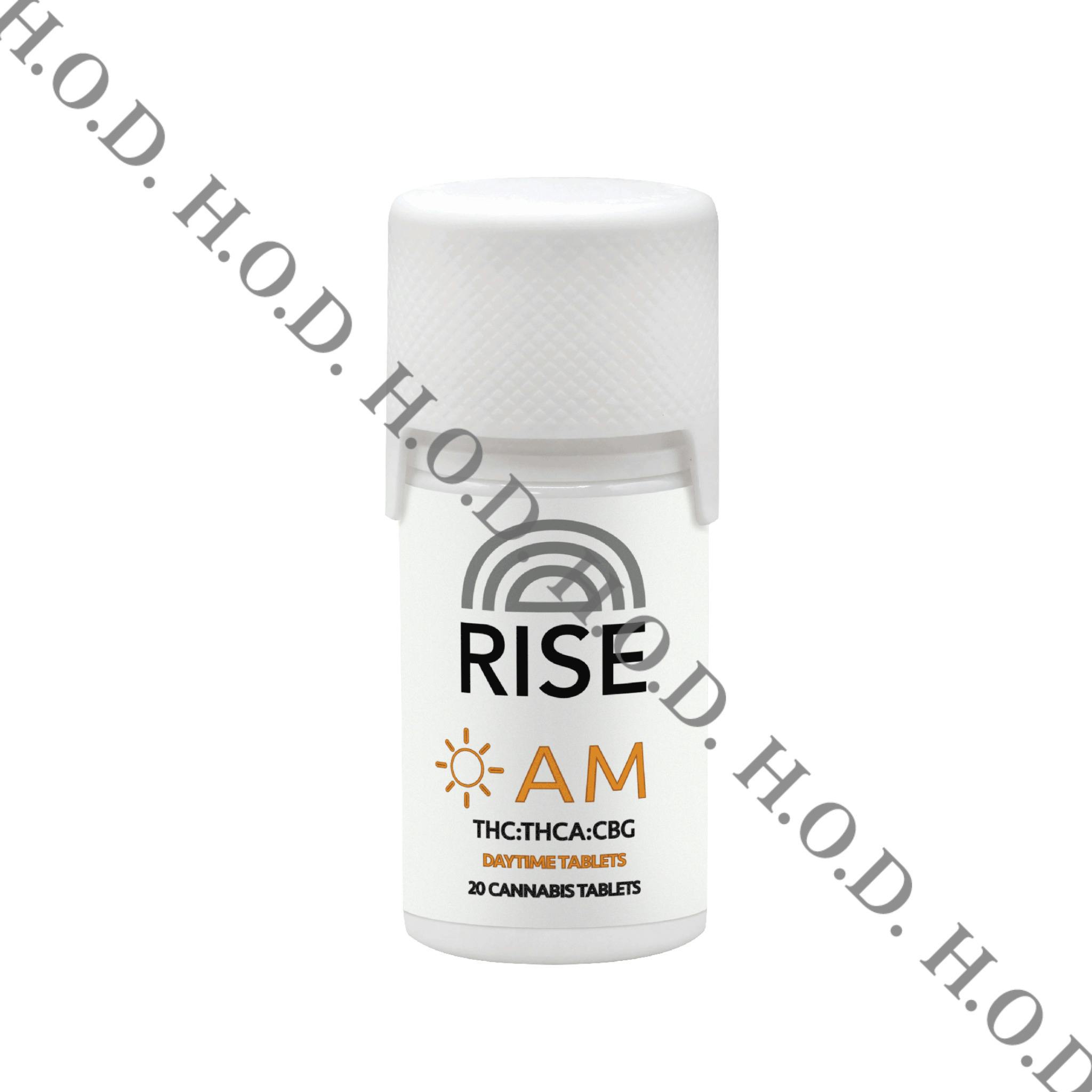 Rise AM Tablets 1:1:1 THC/THCA/CBG 20x