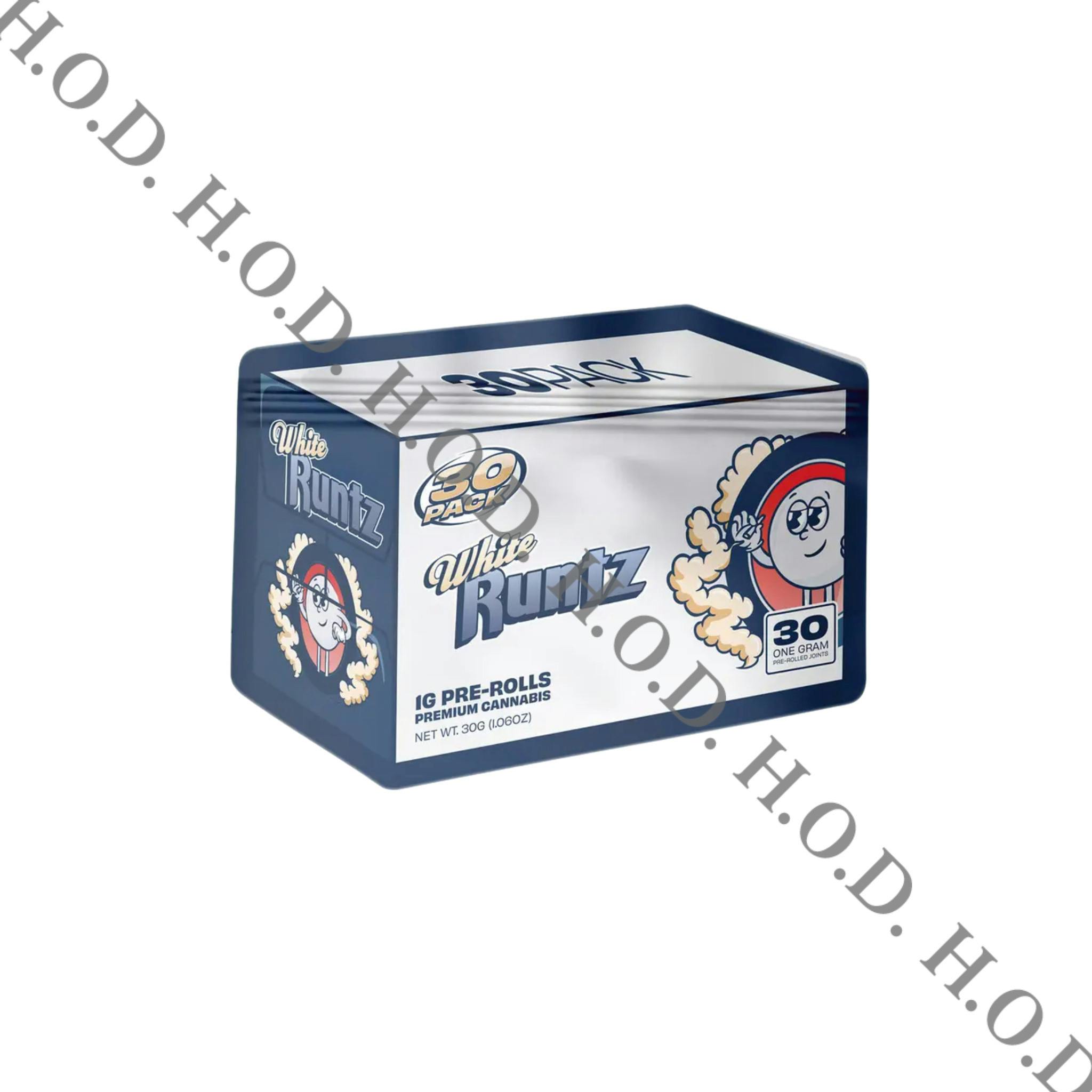 Distro 10 White Runtz Pre-Roll 1g 30 Pack