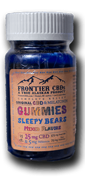 15ct 25mg CBD & 5mg CBN Melatonin Sleepy Bears (375mg)