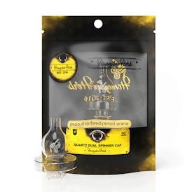 Quartz Dual Spinner Carb Cap - Clear