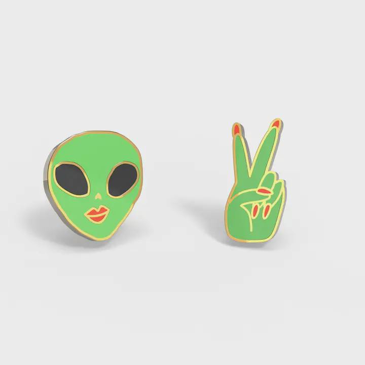 Alien Earrings