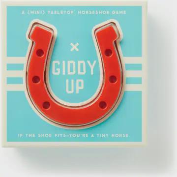 Giddy Up Tabletop Horseshoes Game