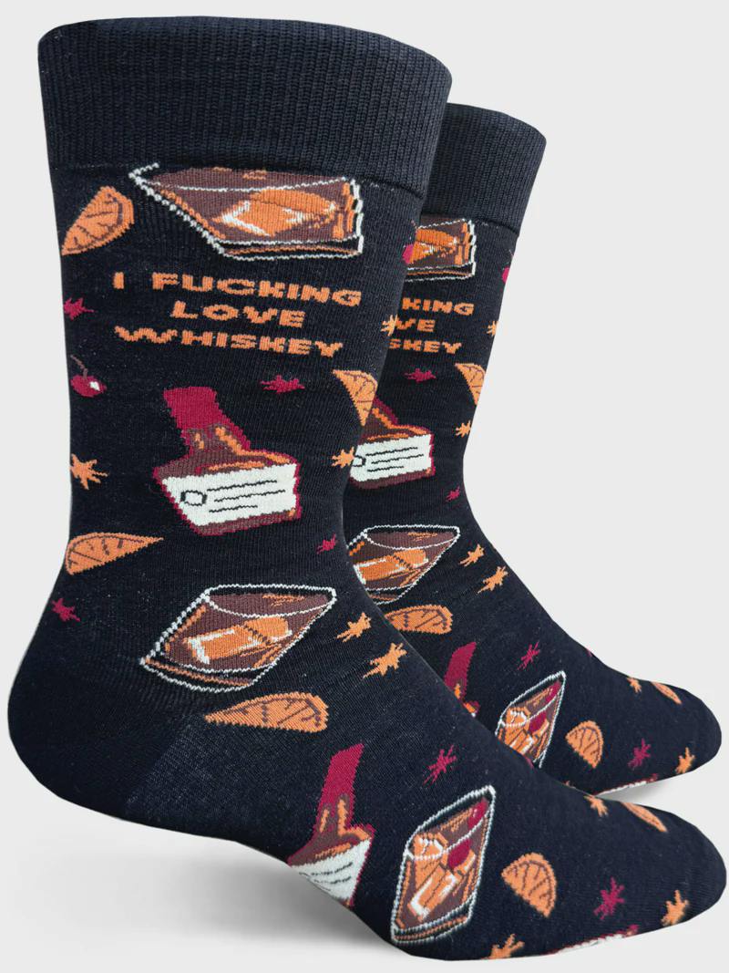 I Fucking Love Whiskey Socks