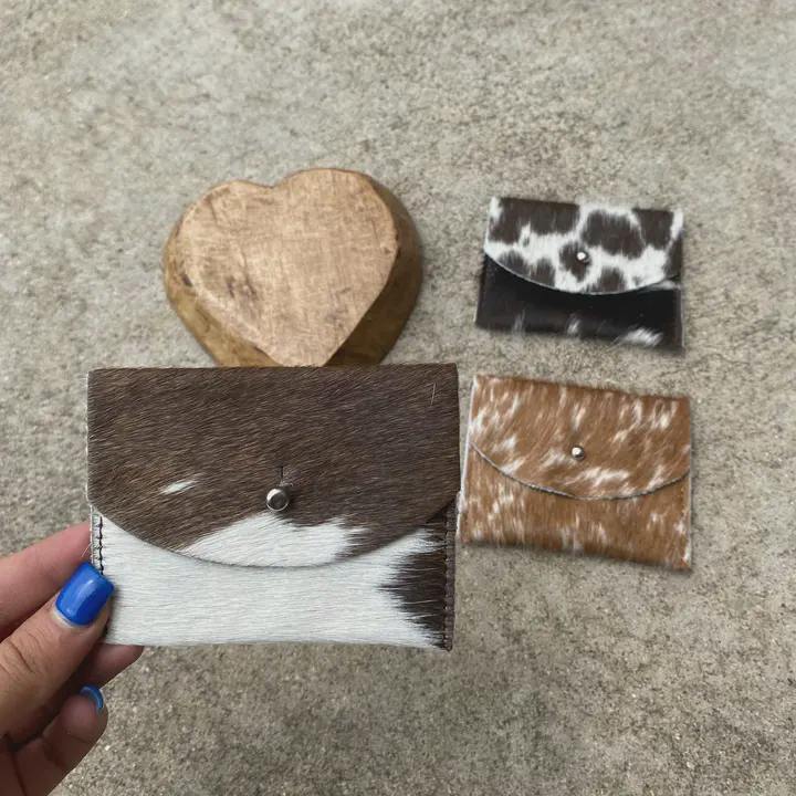 Natural Cowhide Credit Card Holder